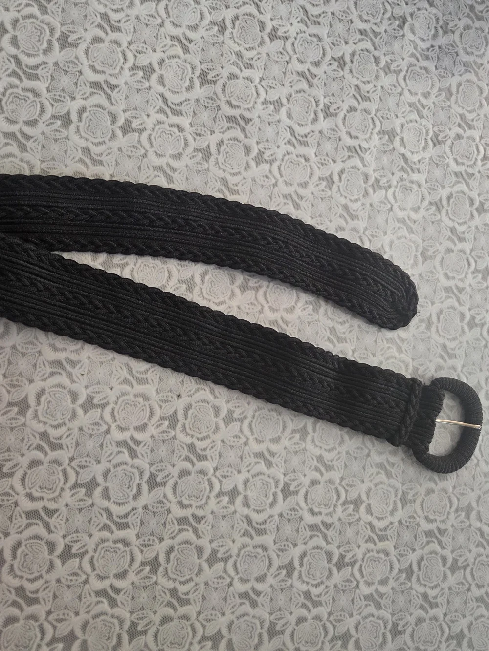 Collezione New York Black Women's Woven Belt